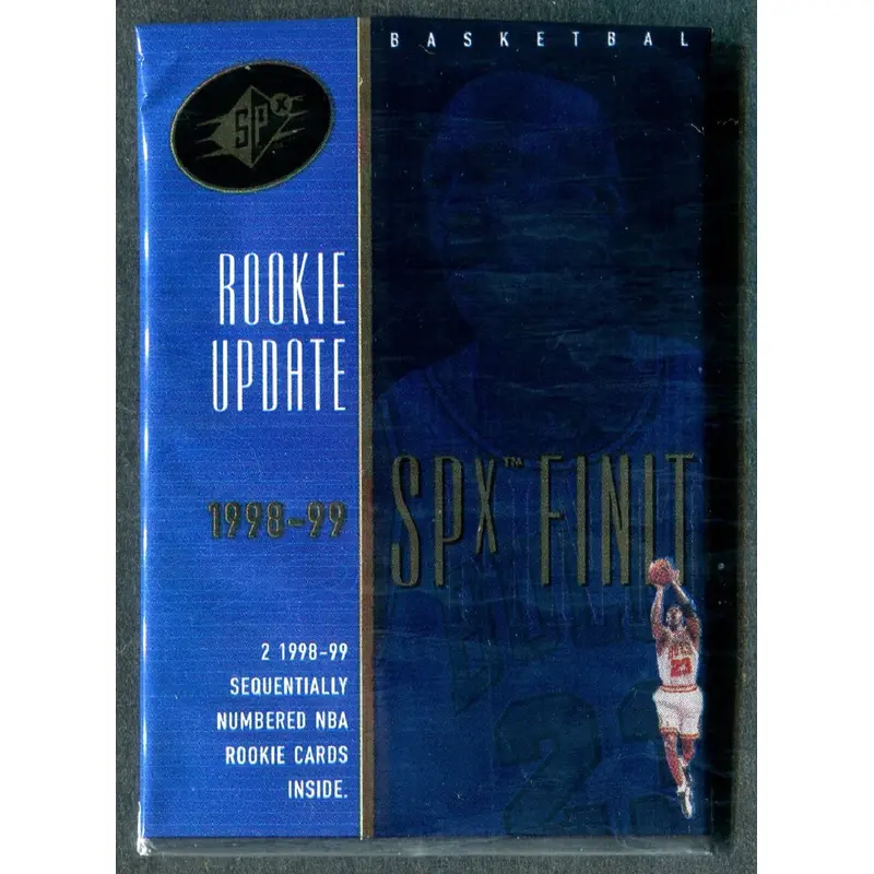 1998/99 Upper Deck SPX Finite Basketball Unopened Rookie Update Pack (Hobby) (2)