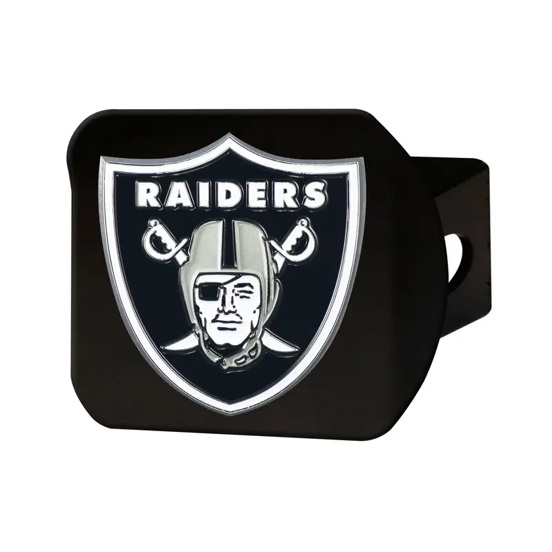 NFL - Las Vegas Raiders Color on Black Hitch Cover