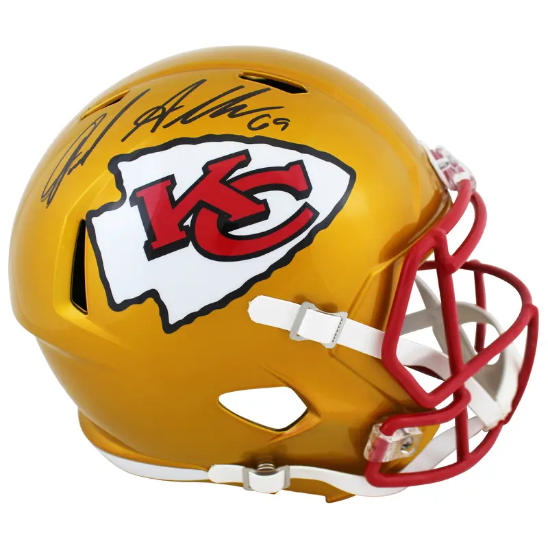 Chiefs Jared Allen Signed Flash Riddell Full Size Speed Rep Helmet BAS Witnessed