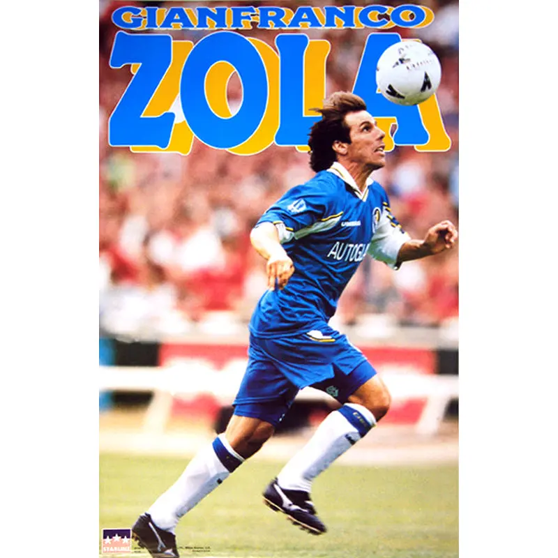 Gianfranco Zola "Action" Chelsea FC Soccer Action Poster - Starline 1997