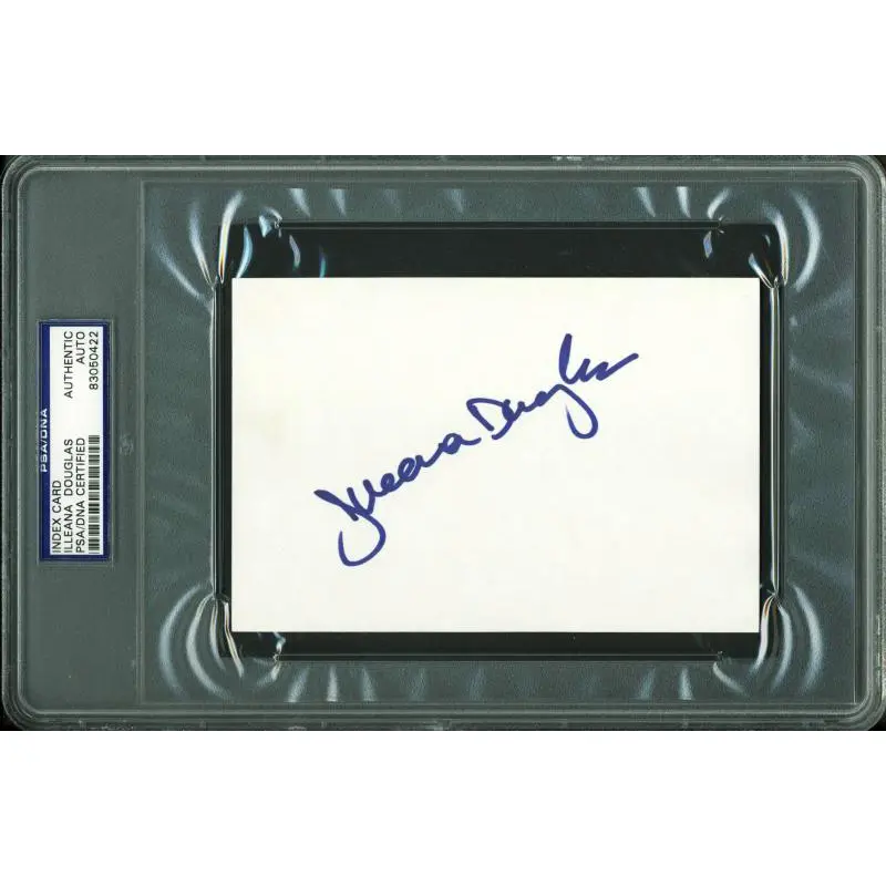 Illeana Douglas Authentic Signed 4X6 Index Card Autographed PSA/DNA Slabbed