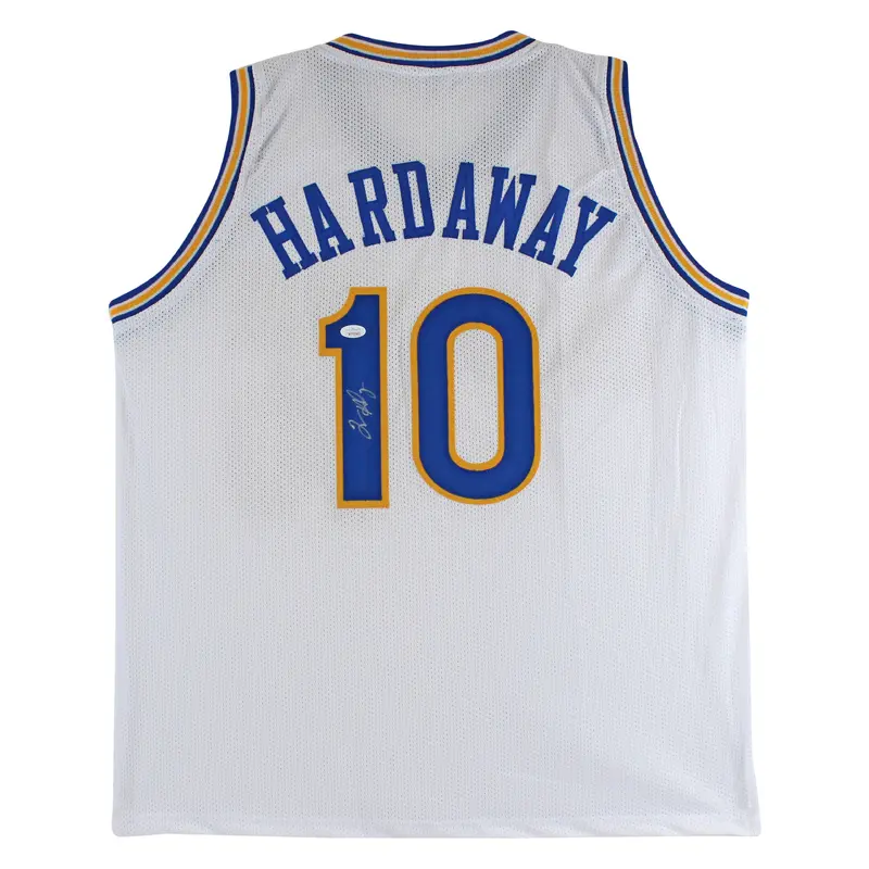 Tim Hardaway Authentic Signed White Pro Style Jersey Autographed JSA Witness