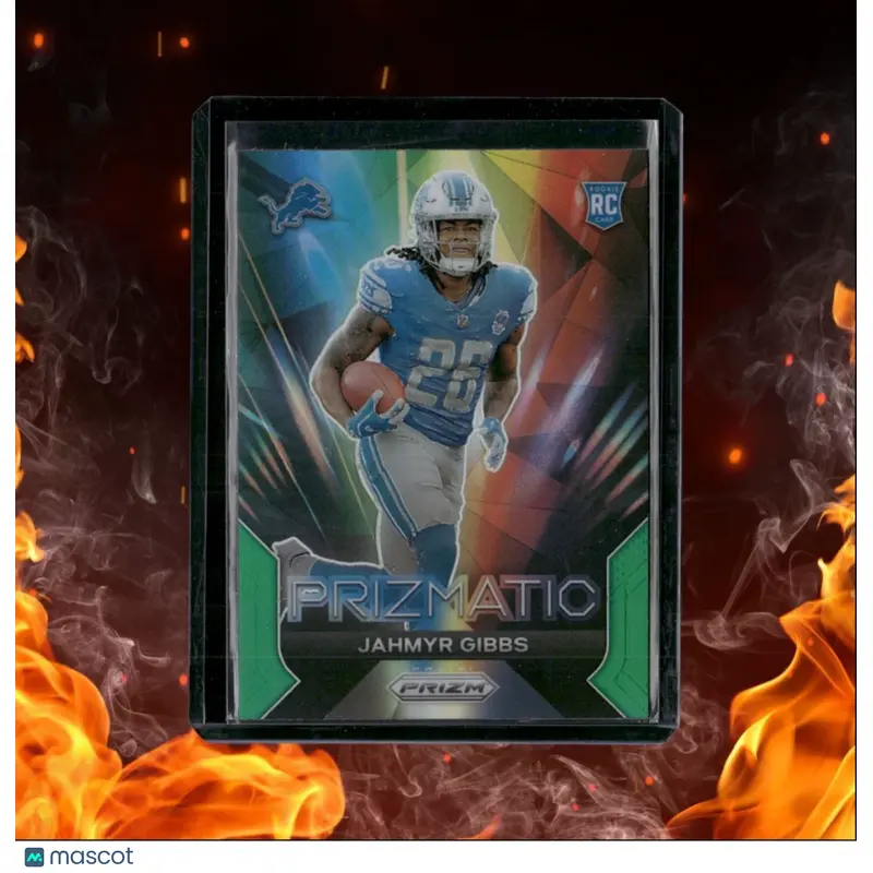 2023 Panini Prizm Prizmatic Jahmyr Gibbs Prizmatic Green Prizm Rookie #20