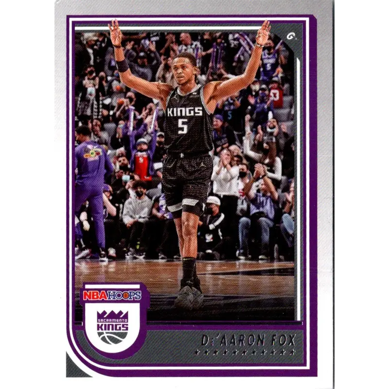 2022 Hoops Purple De'Aaron Fox #157