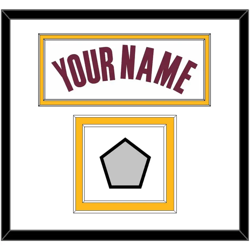Cleveland Name & Champions Patch - Home White (2010-2017) - Double Mat 1