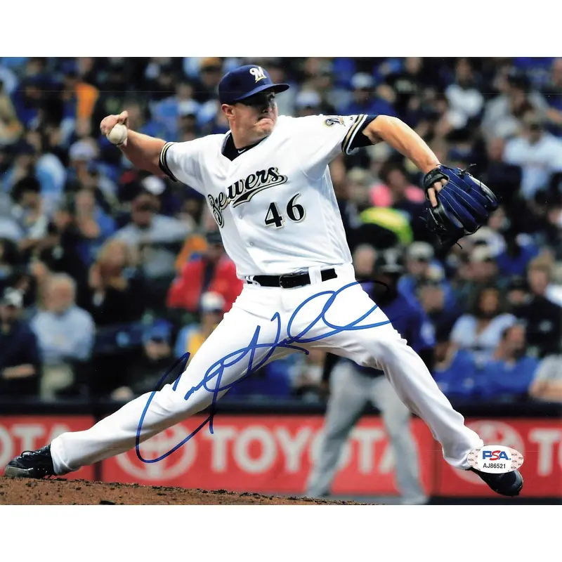 COREY KNEBEL signed 8x10 photo PSA/DNA Milwaukee Brewers Autographed