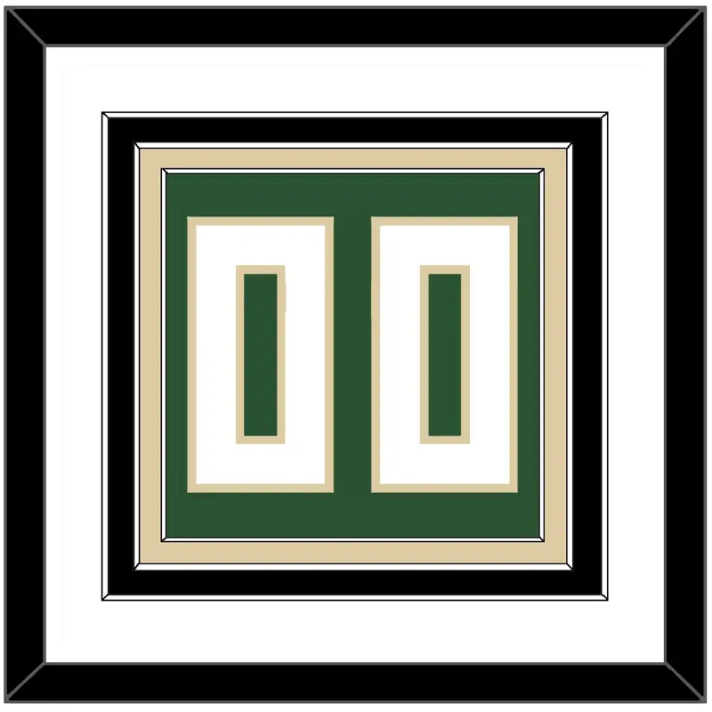 Milwaukee Number - Green Icon - Triple Mat 1