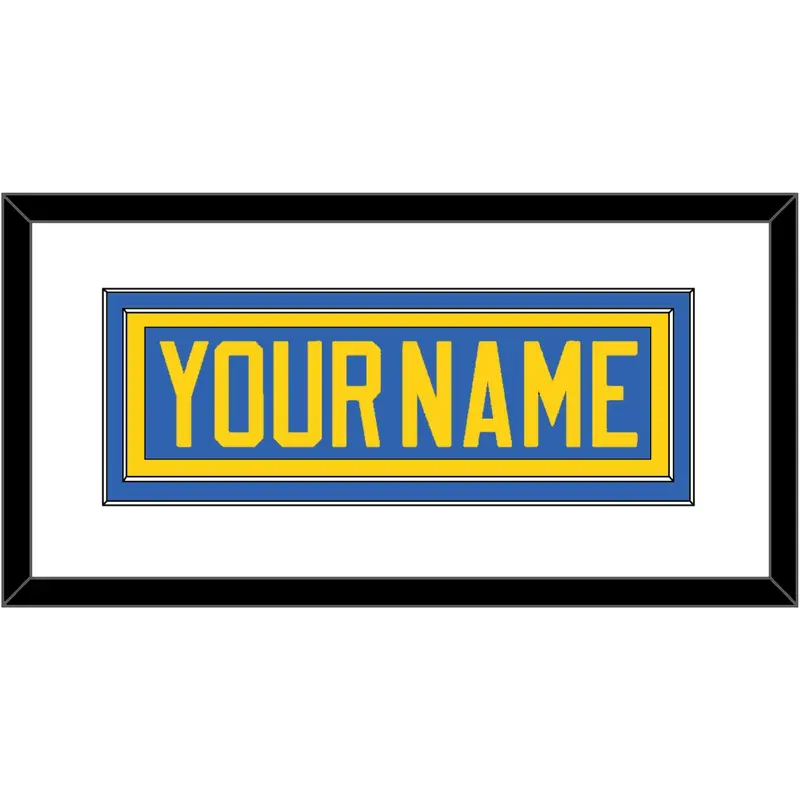 Sweden Mens Hockey Nameplate - 2006 Olympics Road Blue - Double Mat 1