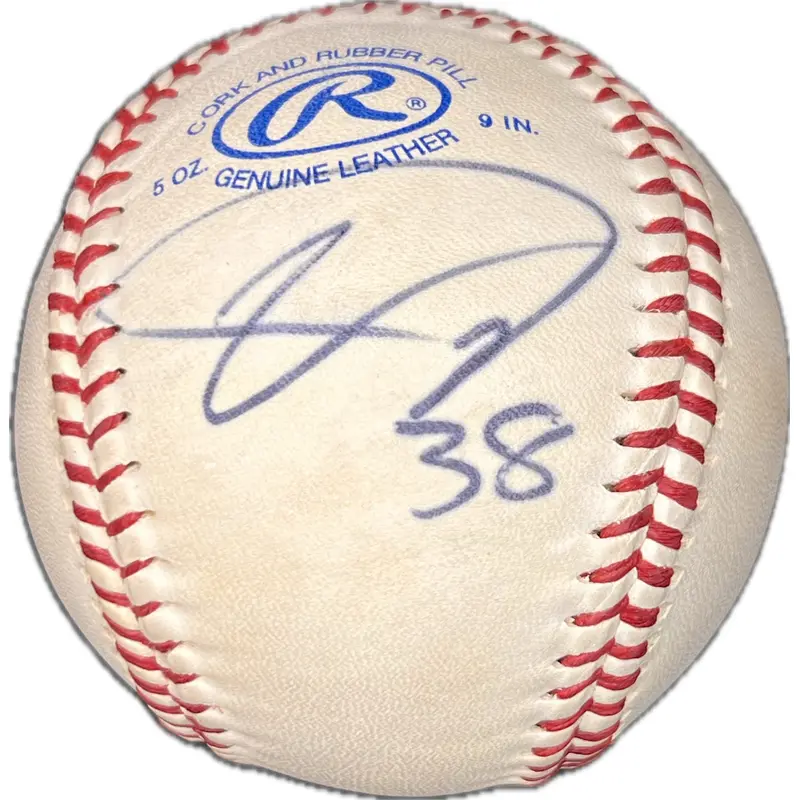 Ubaldo Jimenez signed baseball PSA/DNA autographed ball Rockies