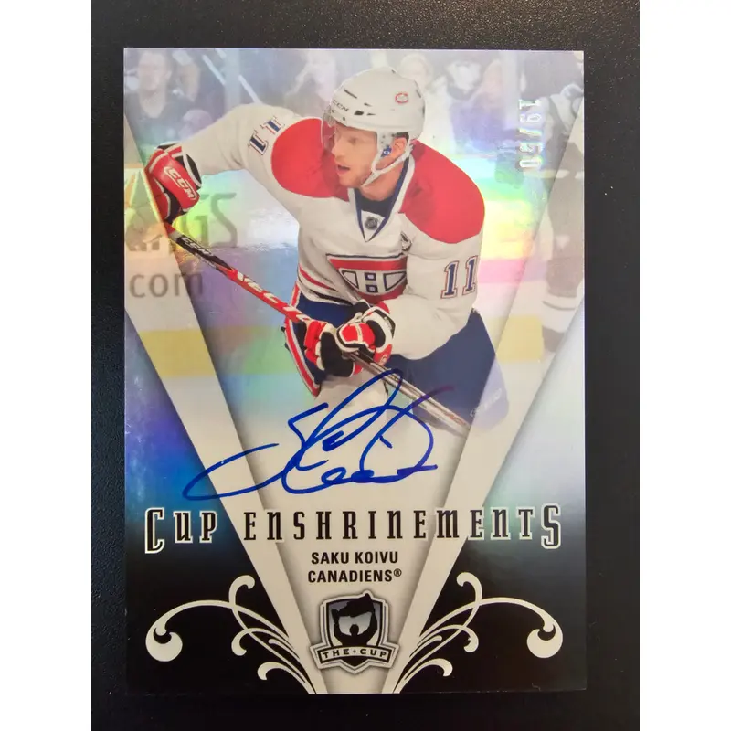 2007-08 Upper Deck The Cup - Cup Enshrinements Saku Koivu #E-SK /50