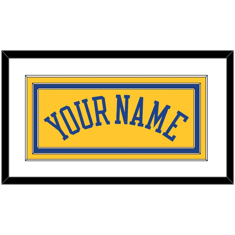 Golden State Name - Alternate Yellow (2013) - Triple Mat 1