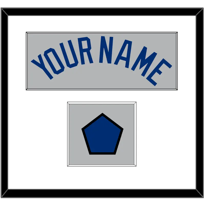 Los Angeles Name & Logo Patch - Road Gray - Single Mat 1