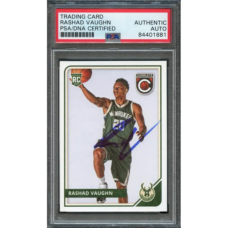 2015-16 Panini Complete #299 Rashad Vaughn Signed Card AUTO PSA Slabbed RC Rookie