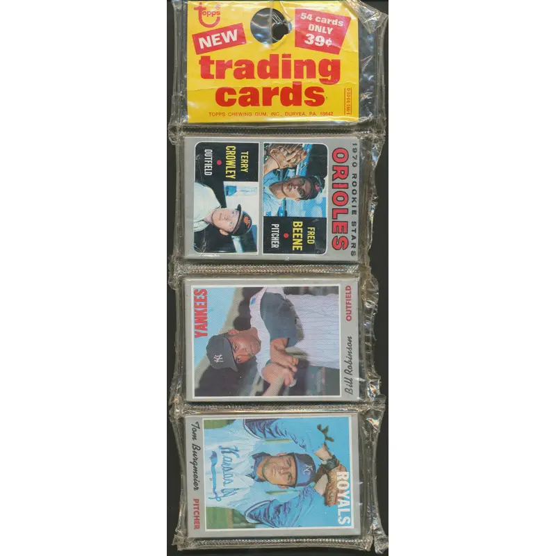 1970 Topps Baseball Unopened Series 1 Rack Pack