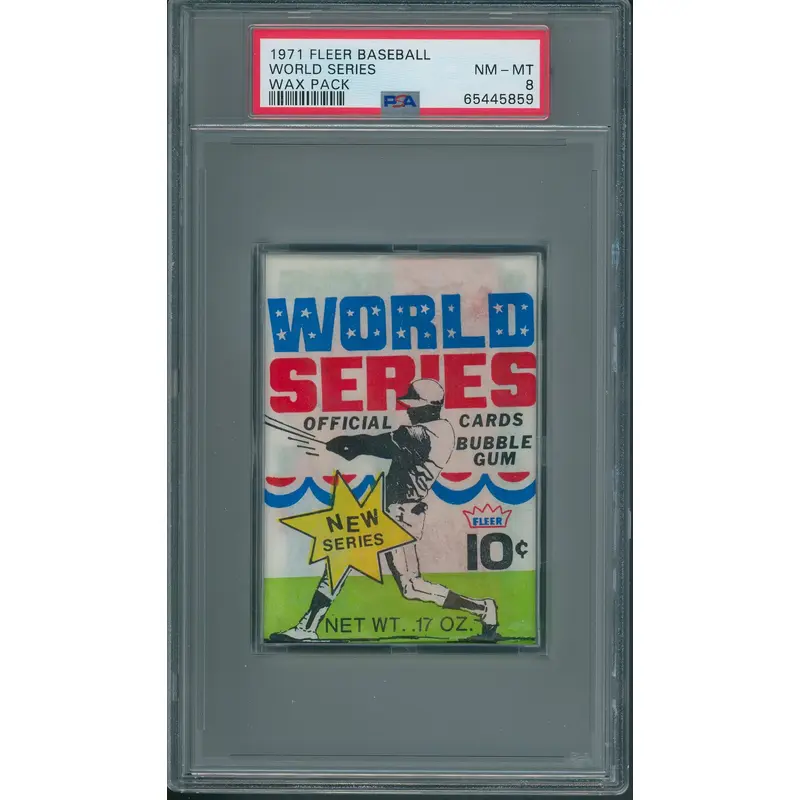 1971 Fleer Baseball World Series Wax Pack PSA 8 *5859