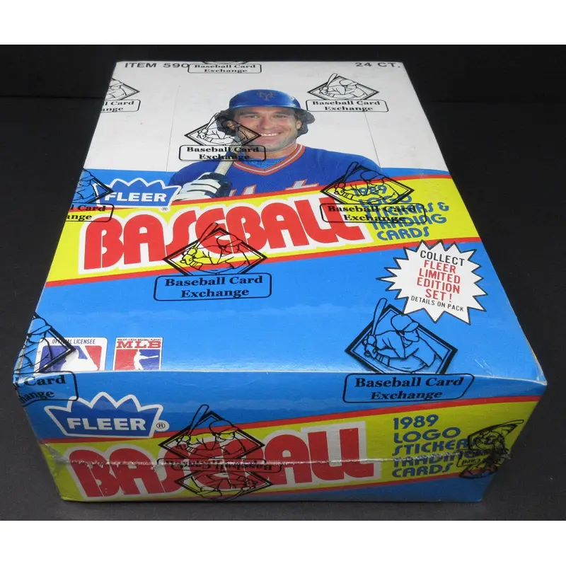 1989 Fleer Baseball Unopened Rack Box (BBCE)