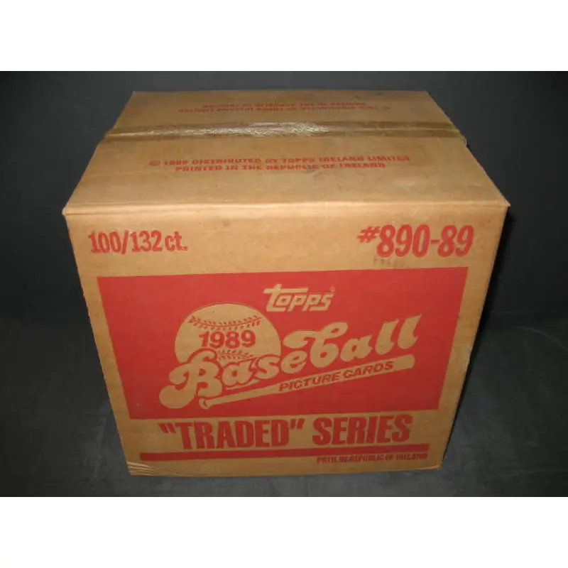 1989 Topps Baseball Traded Factory Set Case (100 Sets) (Sealed)