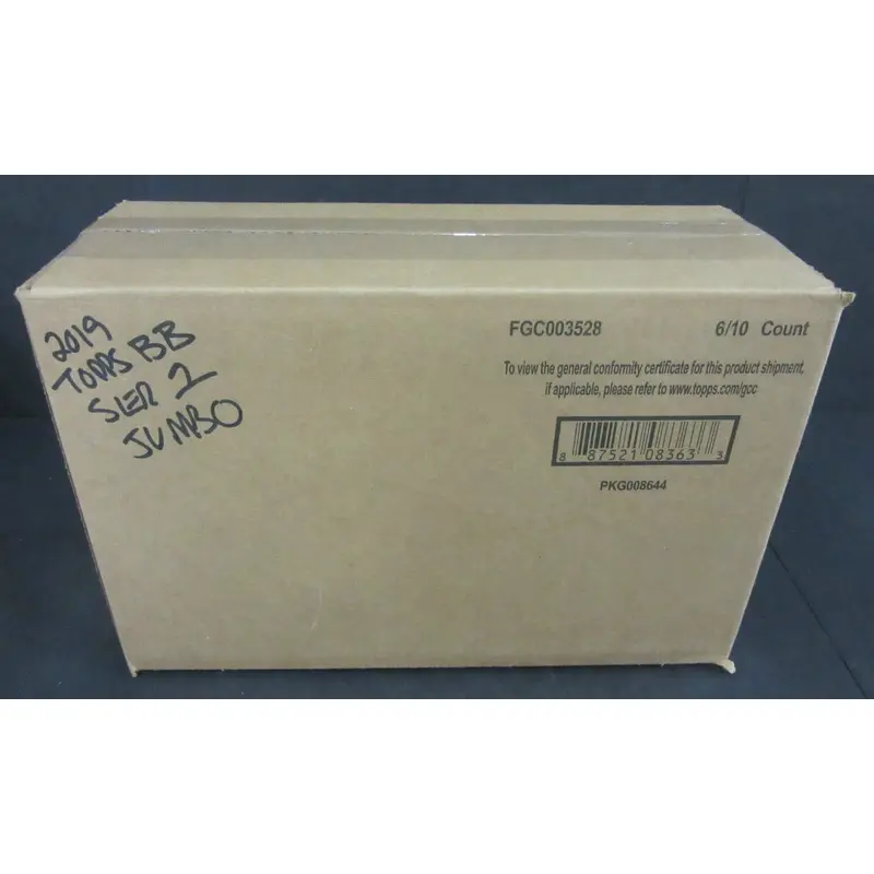 2019 Topps Baseball Series 1 Jumbo Case (Hobby) (6 Box)