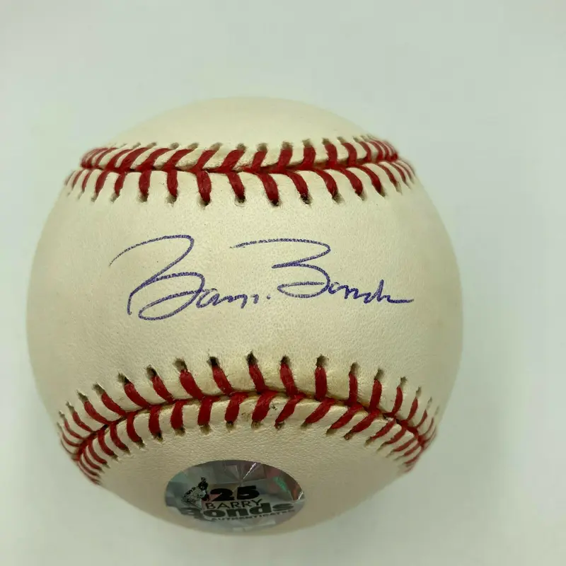 Barry Bonds Signed Official Major League Baseball Bonds Hologram