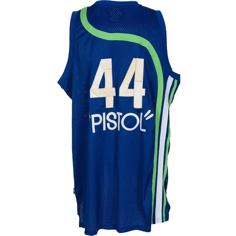 Pete Maravich Signed Atlanta Hawks Jersey The Only One Known PSA DNA & JSA COA