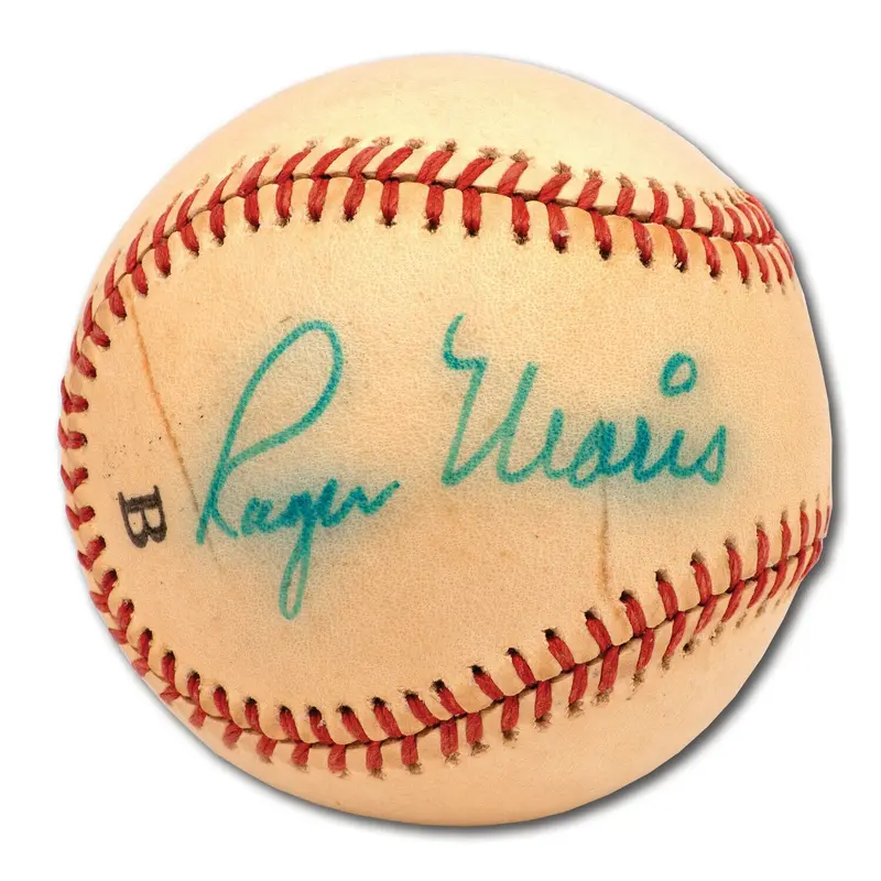 Roger Maris Single Signed Official American League Baseball With PSA DNA COA