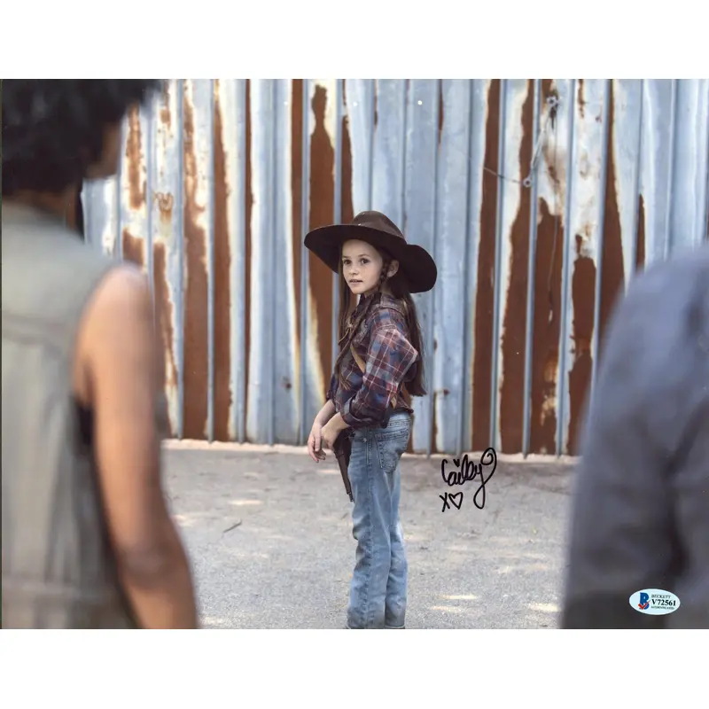 Cailey Fleming The Walking Dead Authentic Signed 11x14 Photo BAS #V72561