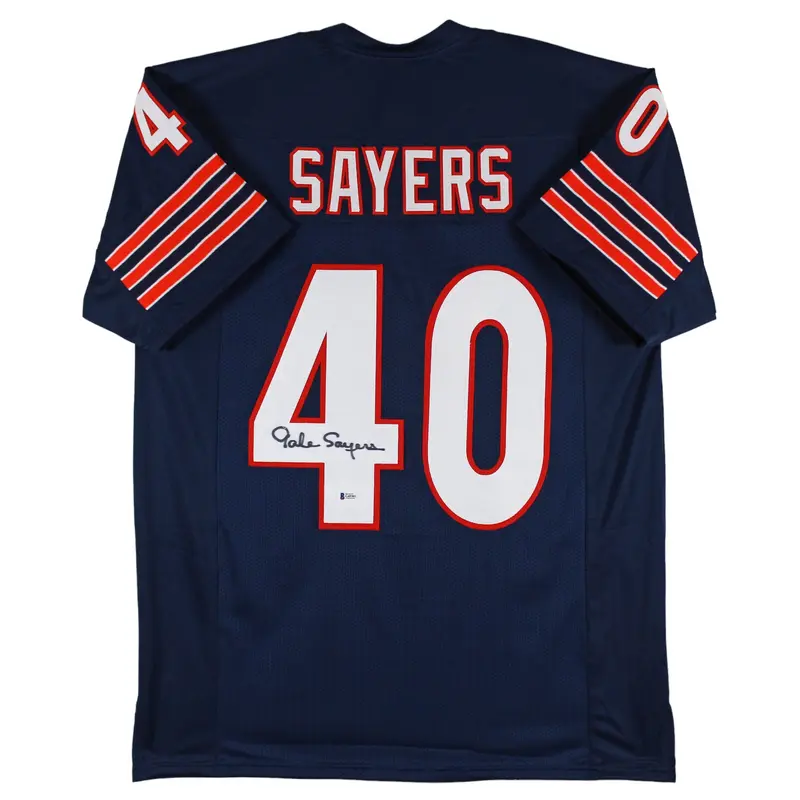 Gale Sayers Authentic Signed Navy Blue Pro Style Jersey Autographed BAS #G45301