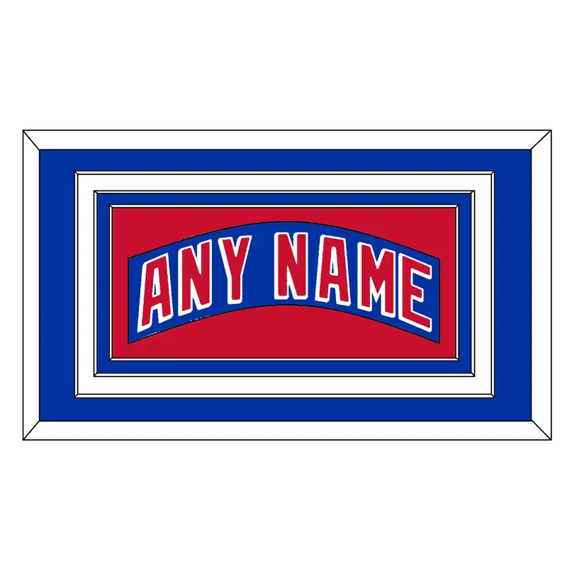 New York Nameplate - Road Blue (1990-2004) - Triple Mat 1