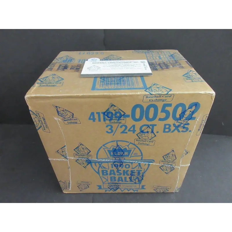 1990/91 Fleer Basketball Unopened Rack Case (3 Box) (BBCE) (A10708)