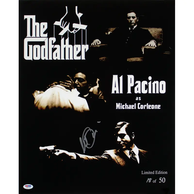 Al Pacino The Godfather Authentic Signed 16x20 Photo LE #18/50 PSA Itp #5A80096