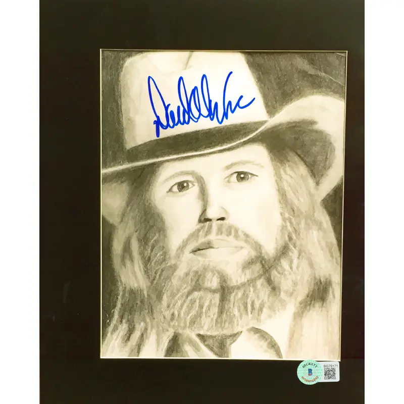 David Allan Coe Authentic Signed 8x10 Photo Autographed BAS #BG79171