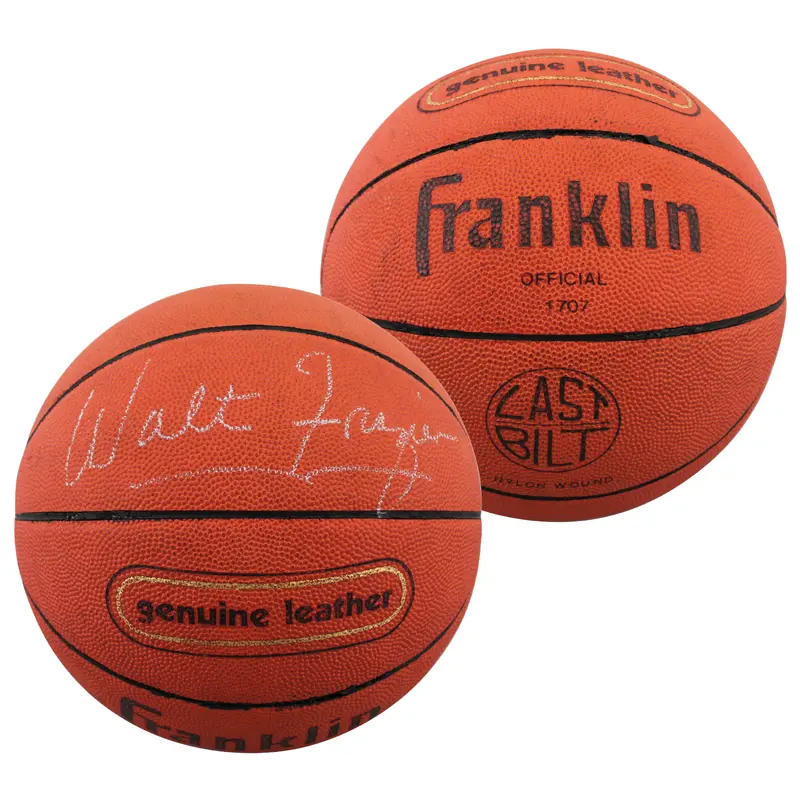 Knicks Walt Frazier Signed Franklin Genuine Leather Basketball BAS #BQ45777