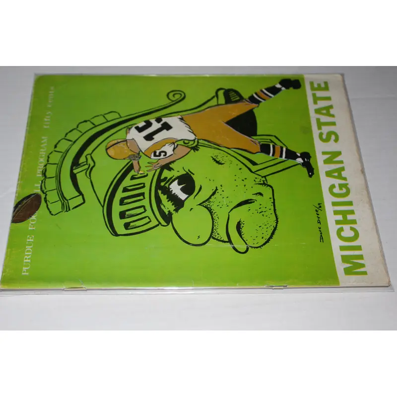 1969 Michigan State vs Purdue Football Program