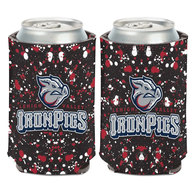 Lehigh Valley IronPigs Paint Splatter Can Cooler