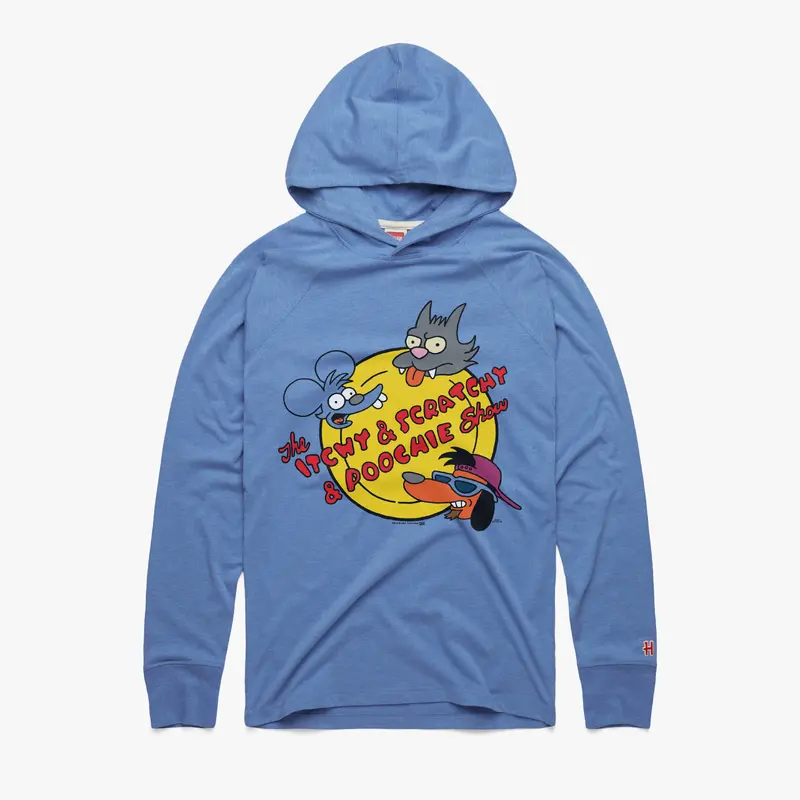 The Simpsons The Itchy And Scratchy And Poochie Show Lightweight Hoodie