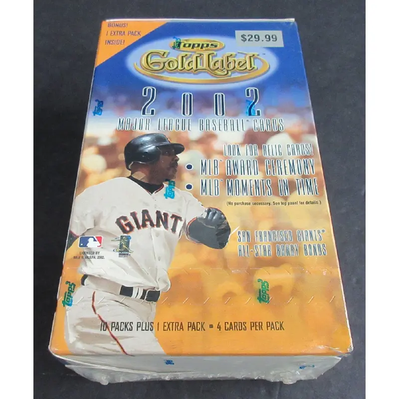 2002 Topps Gold Label Baseball Blaster Box (11/4)