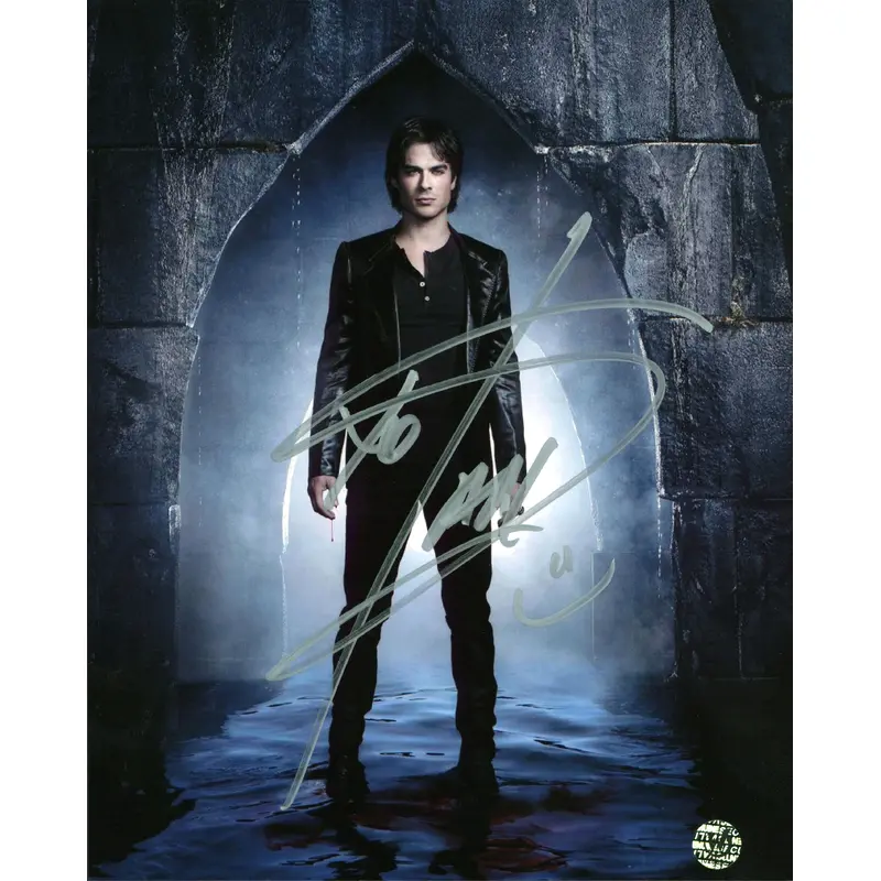 Ian Somerhalder The Vampire Diaries Authentic Signed 8x10 Photo Wizard World