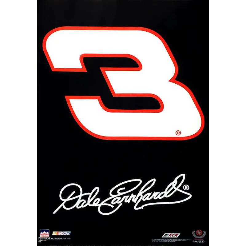 Dale Earnhardt "Signature 3" Vintage NASCAR Poster - Starline 2000