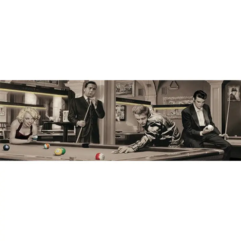 Game of Fate (Legends Playing Pool) HUGE Wall-Sized Poster - Pyramid International