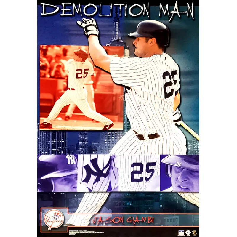 Jason Giambi "Demolition Man" New York Yankees MLB Action Poster - Starline 2002