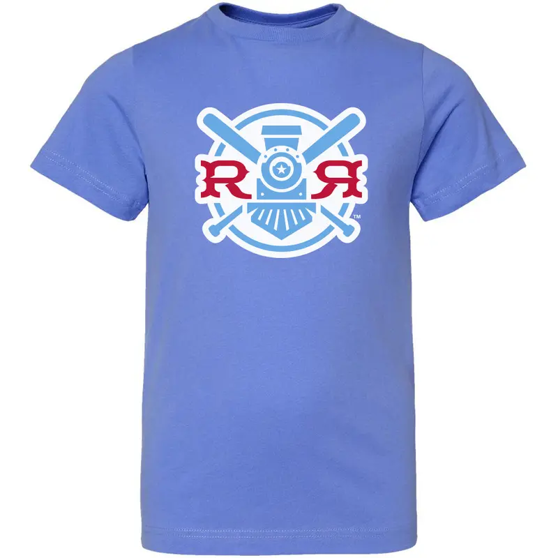 Round Rock Express Youth Light Blue Fauxback Tee
