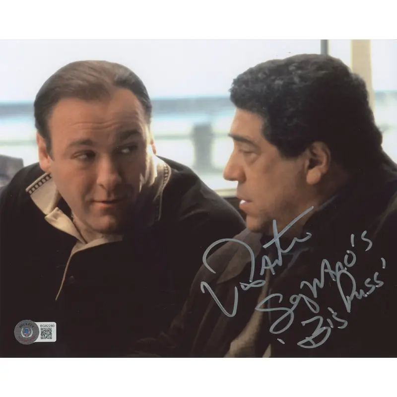Vincent Pastore The Sopranos "Big Puss" Authentic Signed 8x10 Photo BAS #BG82280