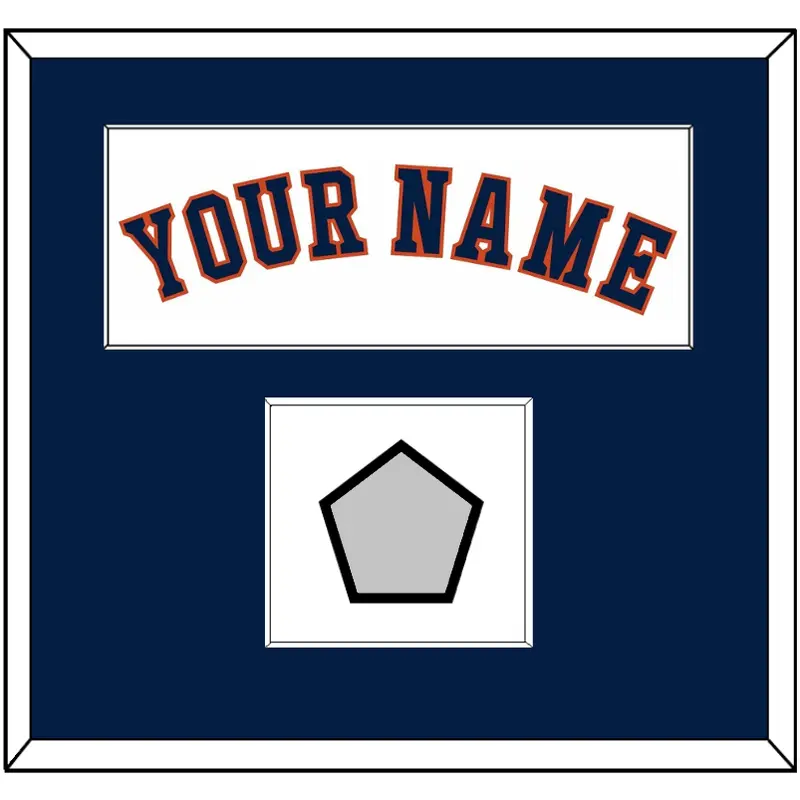 Houston Name & World Series Champions Patch - Home White - Single Mat 1