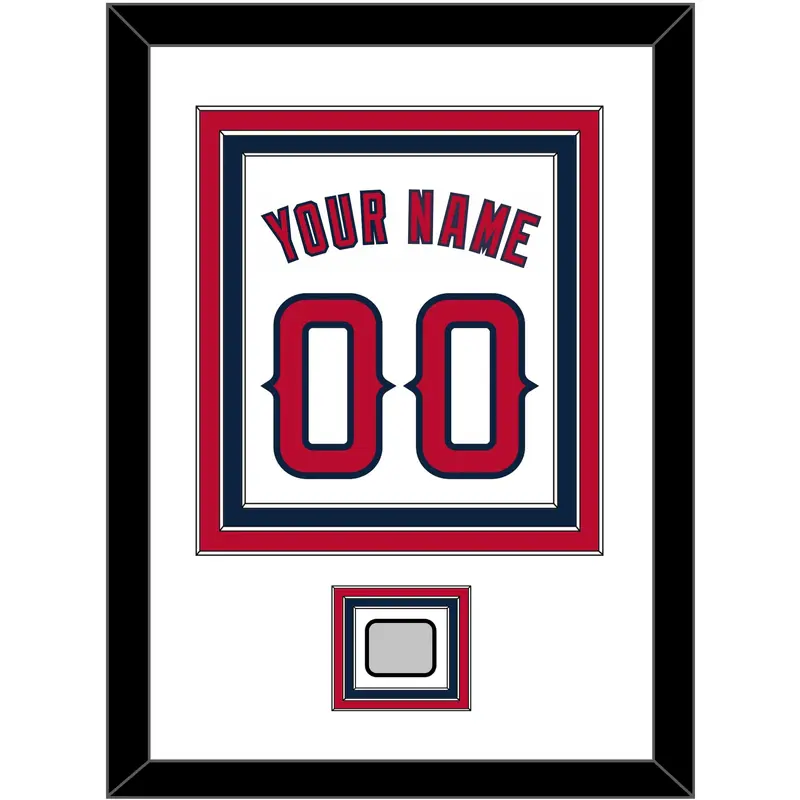 Los Angeles Name, Number & World Series Patch - Home White (2002-2023) - Triple Mat 1