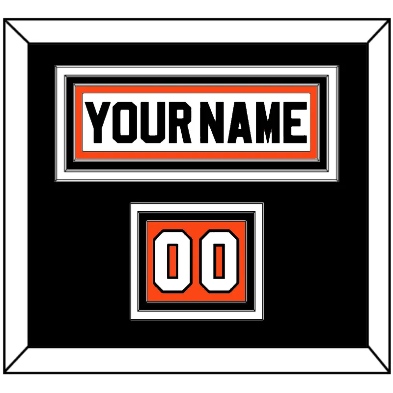 Philadelphia Nameplate & Number (Shoulder) - Home White (1983-2007) - Triple Mat 6