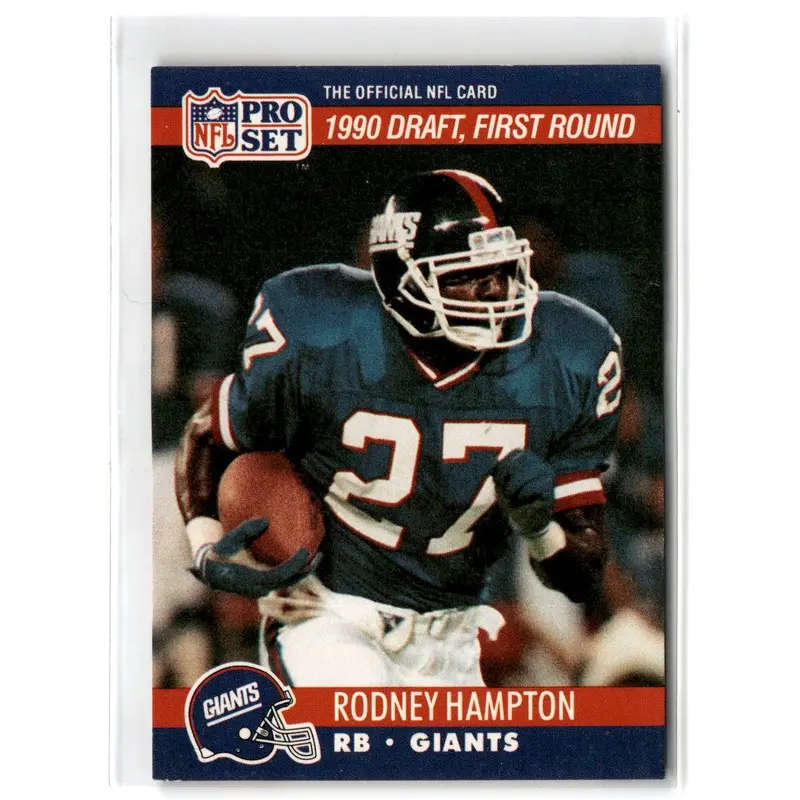 1990 Pro Set Rodney Hampton #692 Rookie