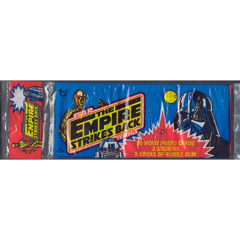 1980 Topps Empire Strikes Back Unopened Wax Pack Rack Pack (Authenticate)