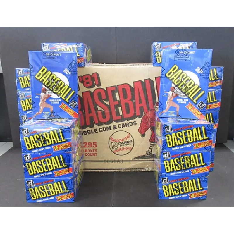 1981 Donruss Baseball Wax Case (20 Box) (FASC)