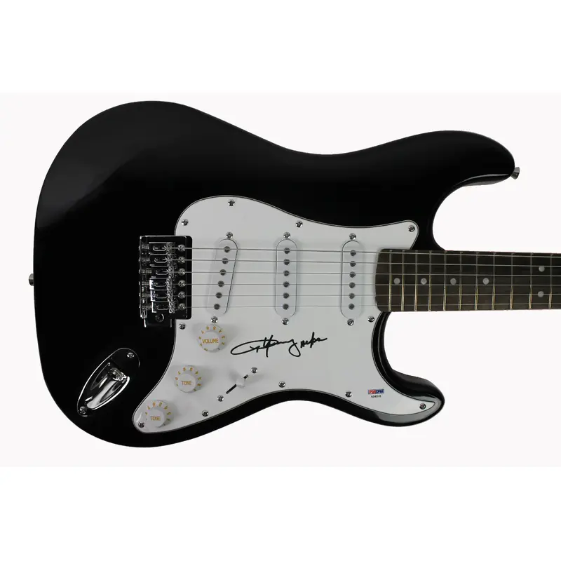 Angus Young "AC/DC" Authentic Signed Black Electric Guitar PSA/DNA #AB40518