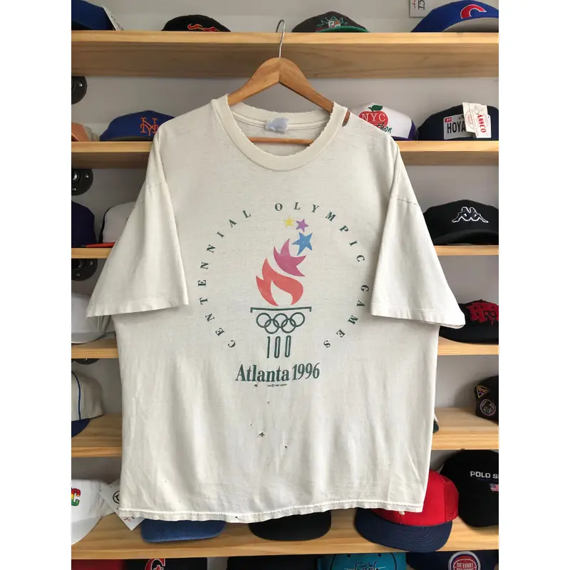 Vintage Olympics Atlanta 1996 Distressed Tee Size XL